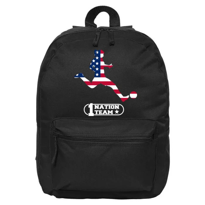 USA 1 Nation Soccer Team 16 in Basic Backpack