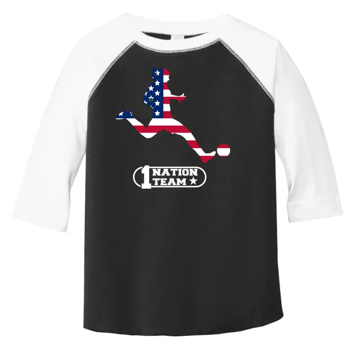 USA 1 Nation Soccer Team Toddler Fine Jersey T-Shirt