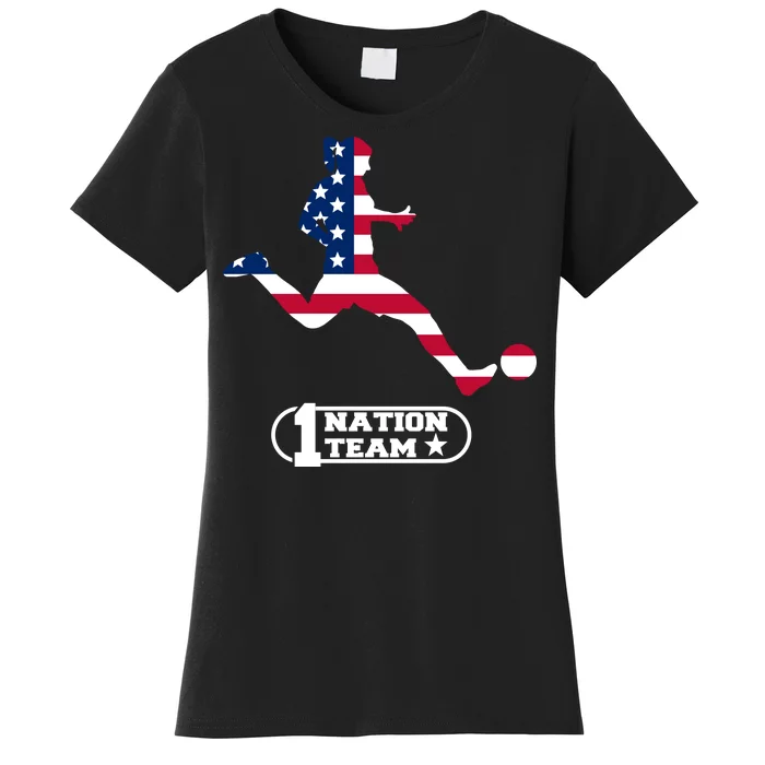 USA 1 Nation Soccer Team Women's T-Shirt