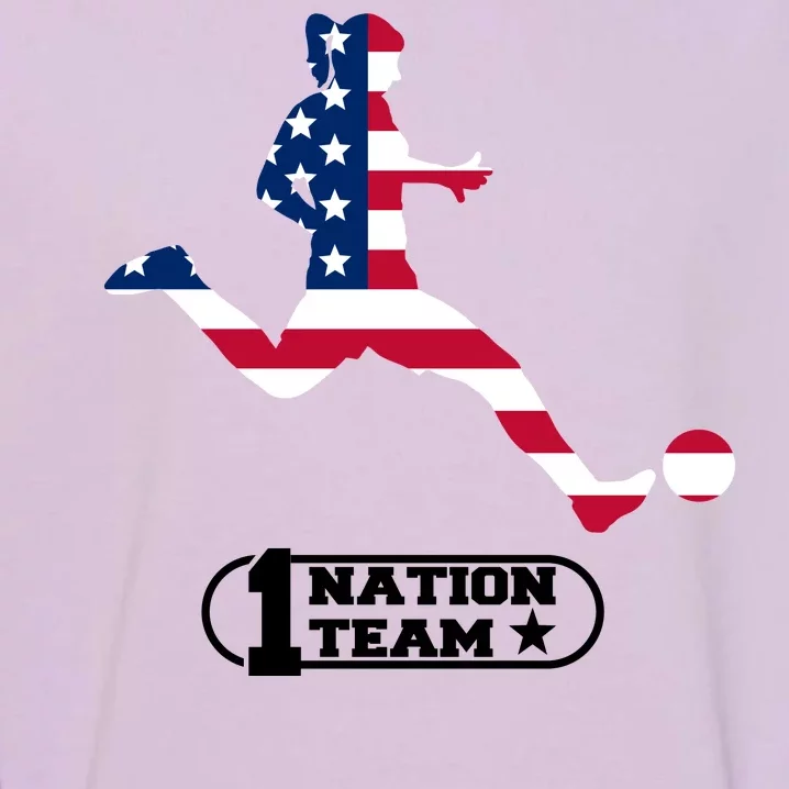 USA 1 Nation Soccer Team Garment-Dyed Sweatshirt