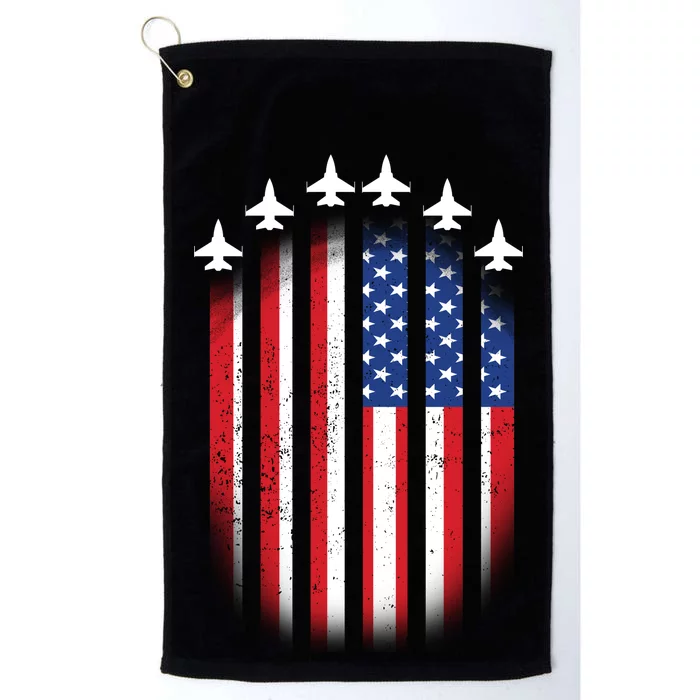 USA Air Force Jets American Flag Platinum Collection Golf Towel