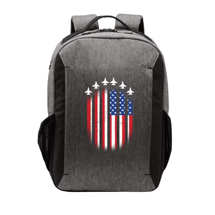 USA Air Force Jets American Flag Vector Backpack