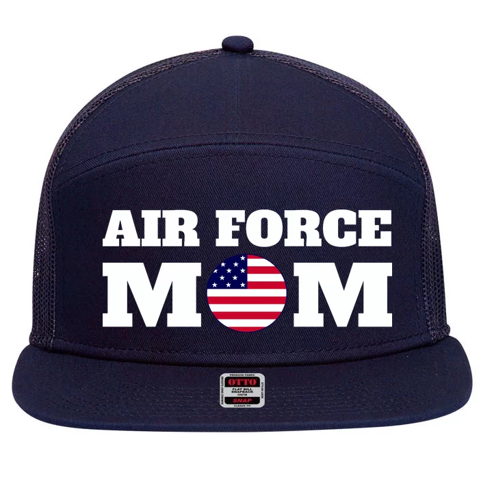 USA Air Force Mom 7 Panel Mesh Trucker Snapback Hat