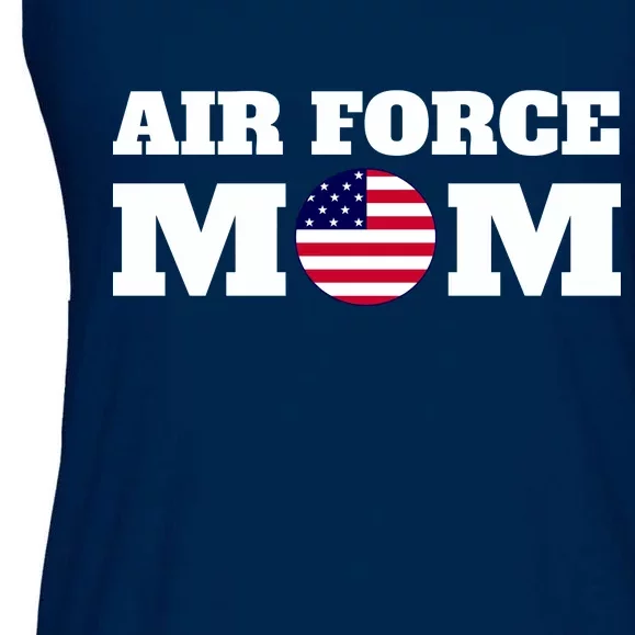 USA Air Force Mom Ladies Essential Flowy Tank