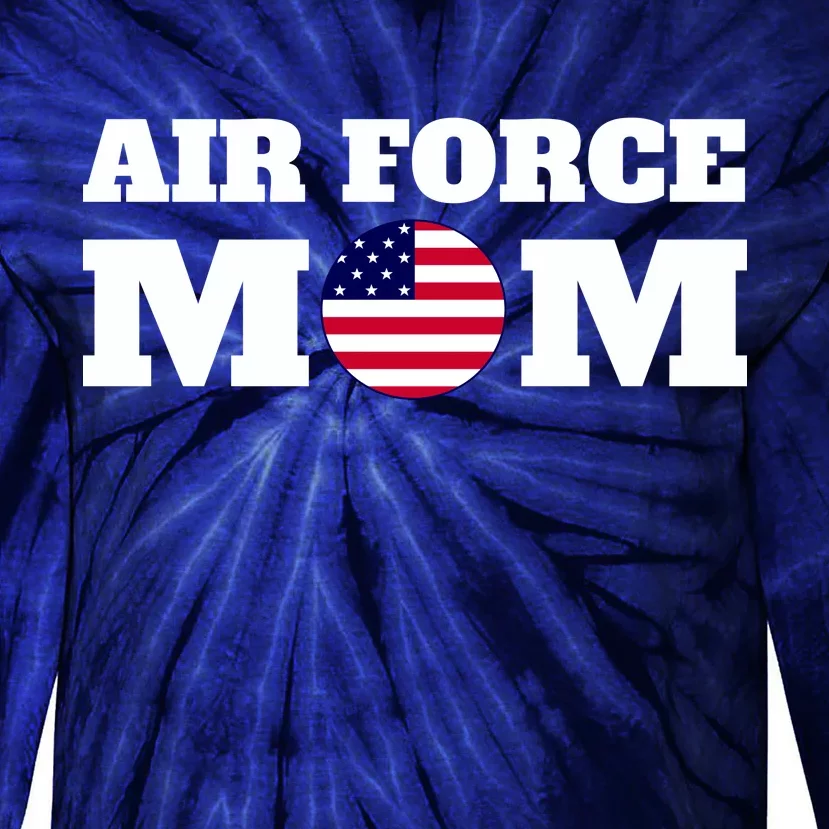 USA Air Force Mom Tie-Dye Long Sleeve Shirt