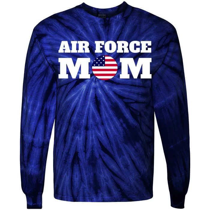 USA Air Force Mom Tie-Dye Long Sleeve Shirt