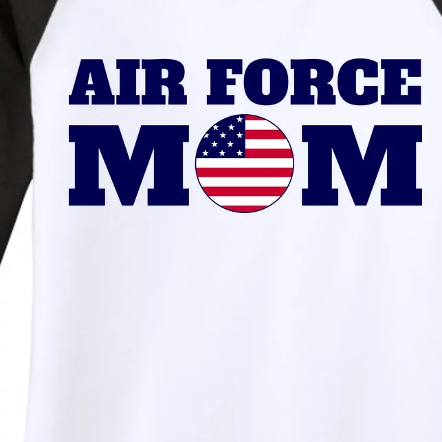 USA Air Force Mom Women's Tri-Blend 3/4-Sleeve Raglan Shirt