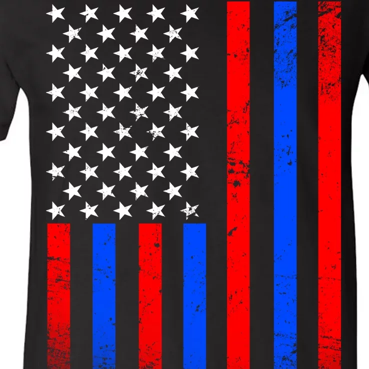 USA American Pride Flag V-Neck T-Shirt