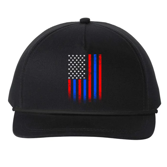 USA American Pride Flag Snapback Five-Panel Rope Hat