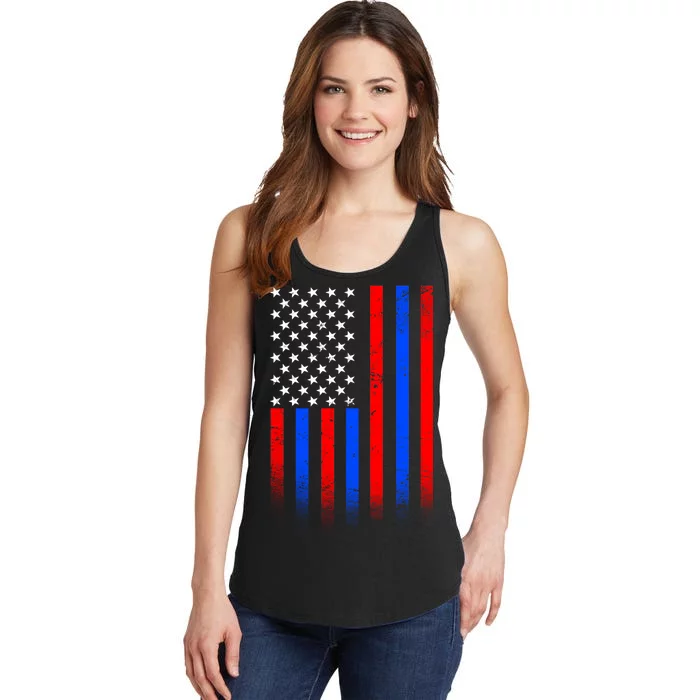 USA American Pride Flag Ladies Essential Tank