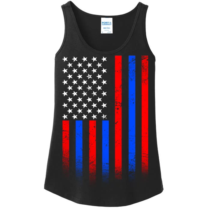 USA American Pride Flag Ladies Essential Tank