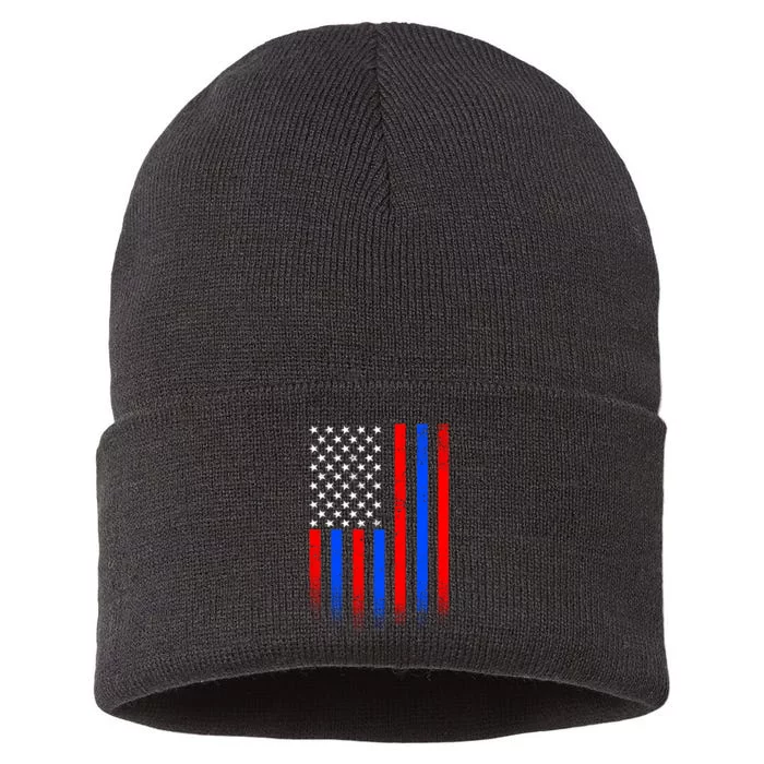 USA American Pride Flag Sustainable Knit Beanie