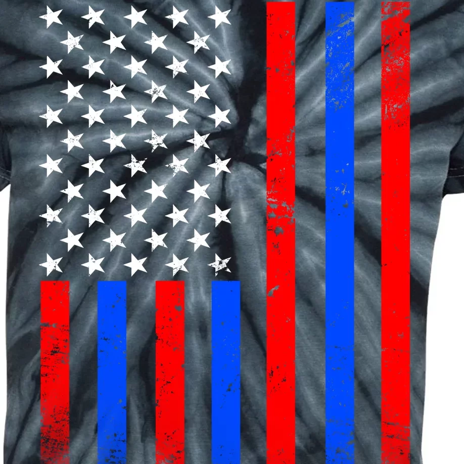 USA American Pride Flag Kids Tie-Dye T-Shirt