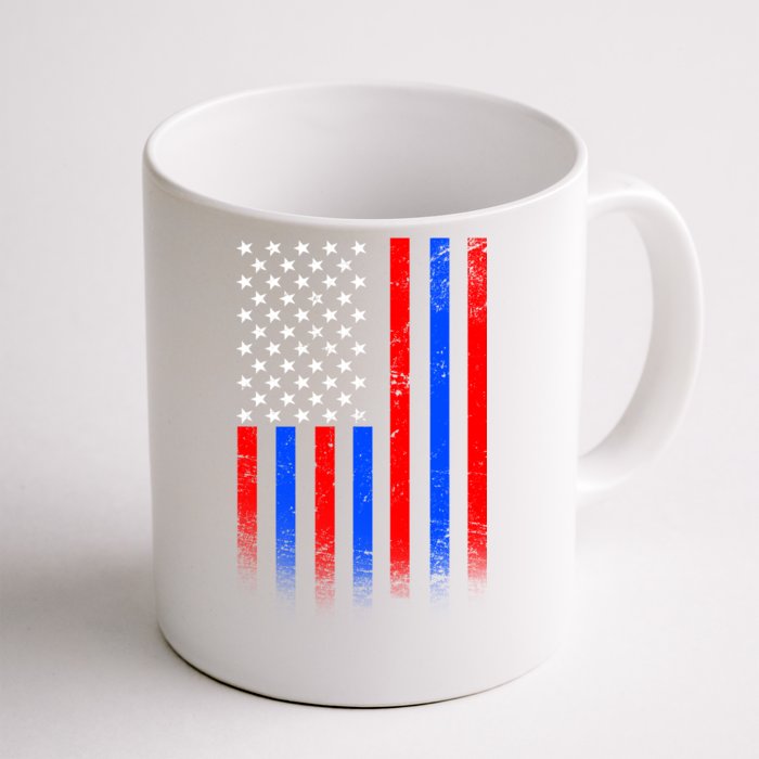 USA American Pride Flag Front & Back Coffee Mug