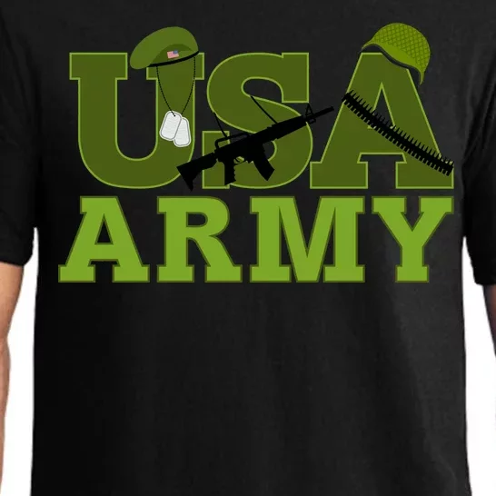 USA Army Camo Logo Pajama Set