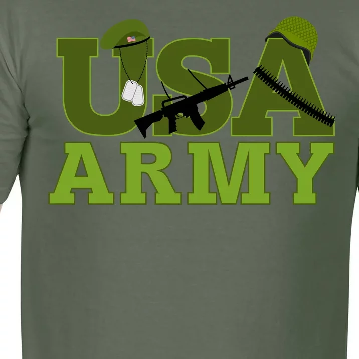 USA Army Camo Logo Comfort Colors T-Shirt