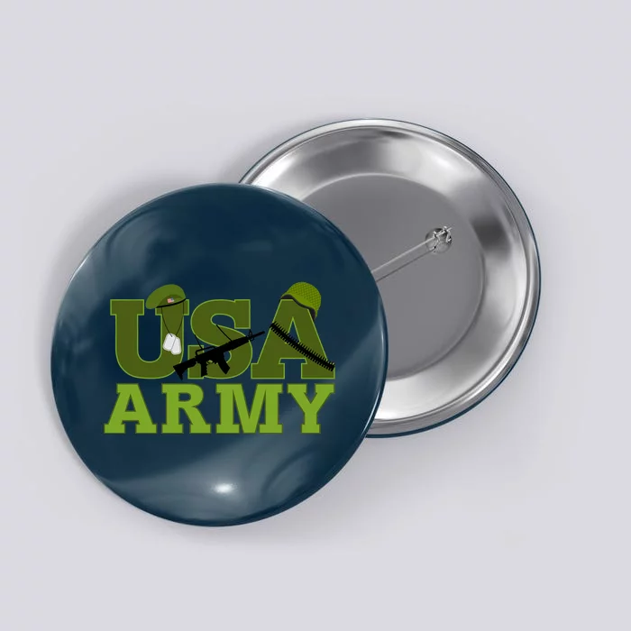 USA Army Camo Logo Button