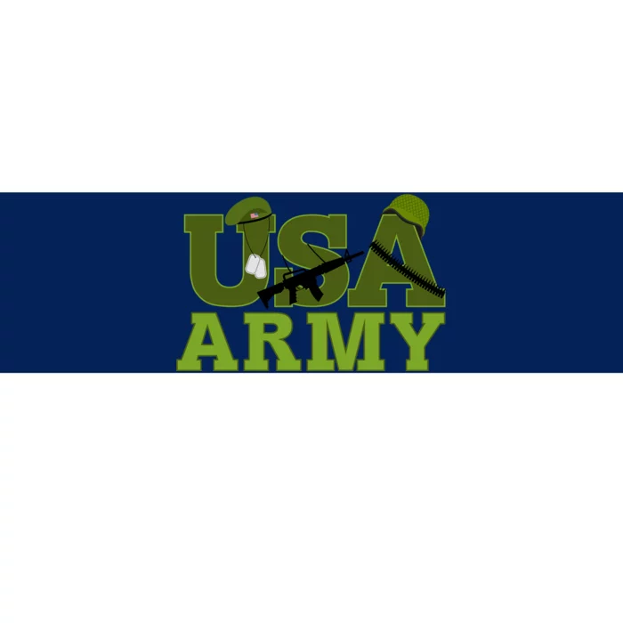 USA Army Camo Logo Bumper Sticker