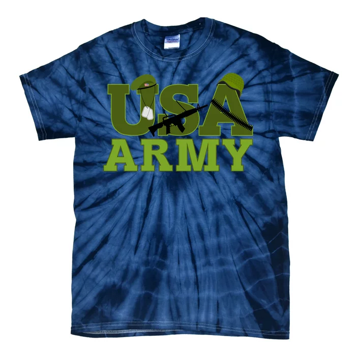 USA Army Camo Logo Tie-Dye T-Shirt