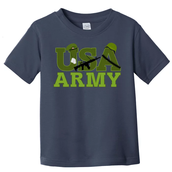 USA Army Camo Logo Toddler T-Shirt