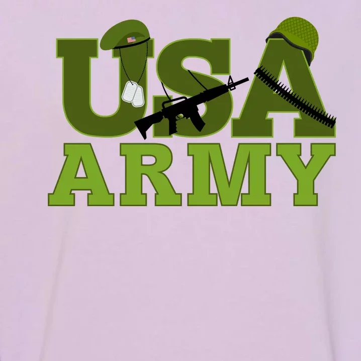 USA Army Camo Logo Garment-Dyed Sweatshirt