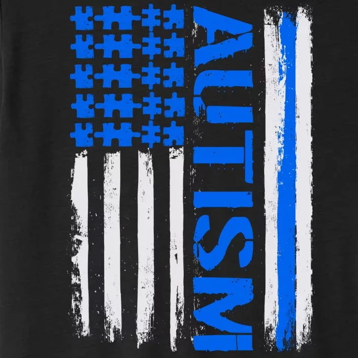 USA Autism Awareness Puzzle Flag ChromaSoft Performance T-Shirt