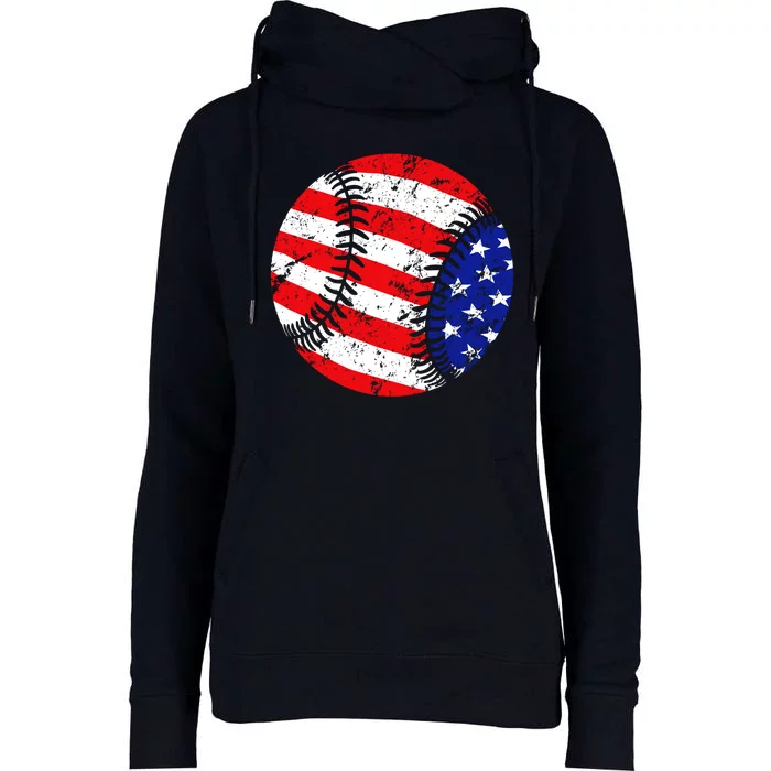 USA Baseball Womens Funnel Neck Pullover Hood