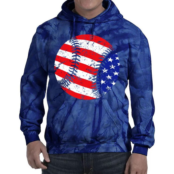 USA Baseball Tie Dye Hoodie