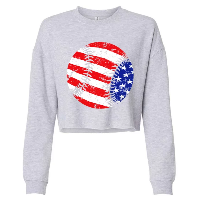 USA Baseball Cropped Pullover Crew