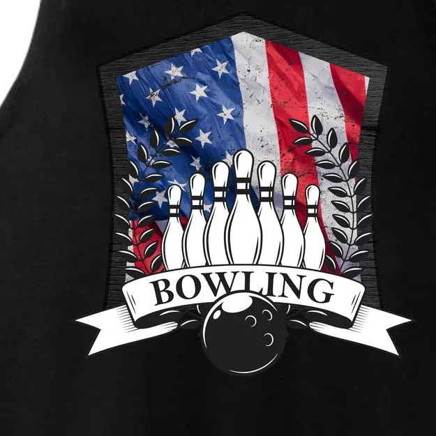 USA Bowling Team Ladies Tri-Blend Wicking Tank