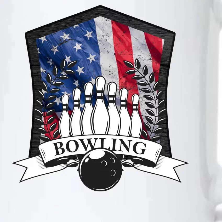 USA Bowling Team Black Color Changing Mug