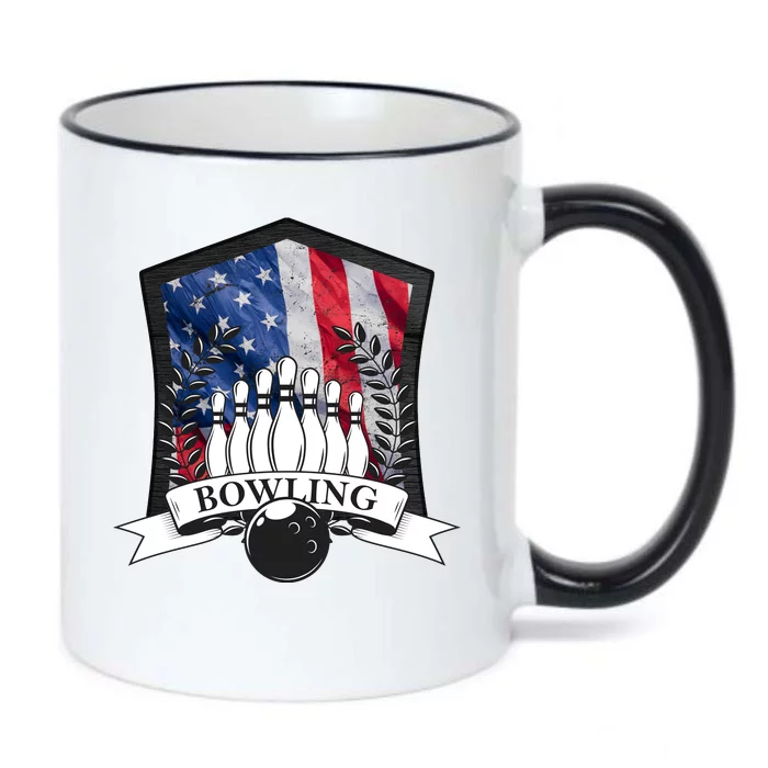 USA Bowling Team Black Color Changing Mug