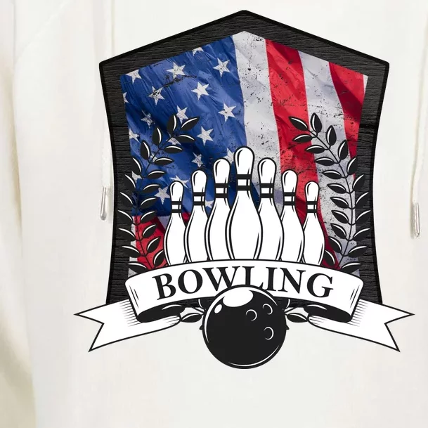 USA Bowling Team Womens Funnel Neck Pullover Hood