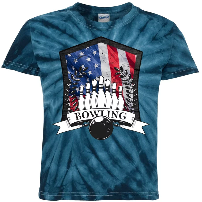 USA Bowling Team Kids Tie-Dye T-Shirt