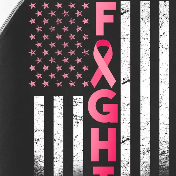 USA Breast Cancer Awareness Fight Logo Toddler Fine Jersey T-Shirt