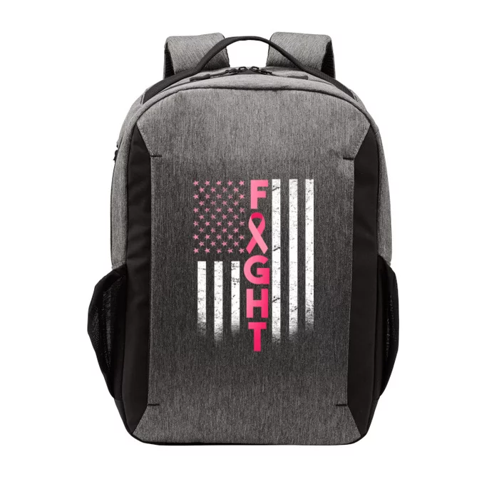 USA Breast Cancer Awareness Fight Logo Vector Backpack