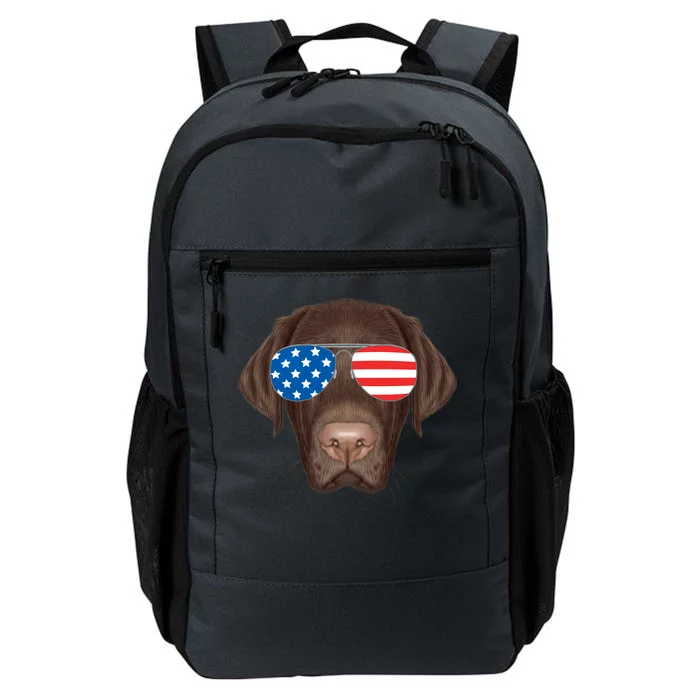 USA Chocolate Lab Dog Daily Commute Backpack