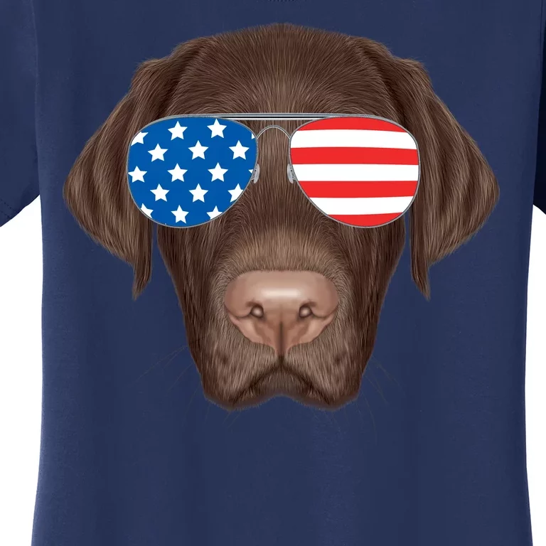 USA Chocolate Lab Dog Women's T-Shirt