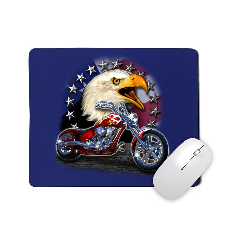 USA Chopper Bald Eagle Muscle Mousepad