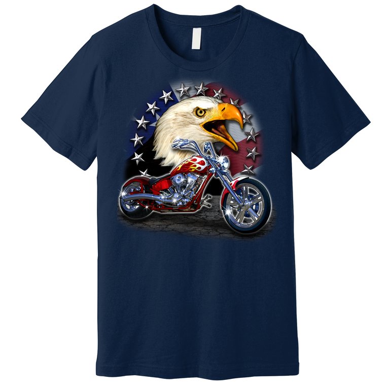 USA Chopper Bald Eagle Muscle Premium T-Shirt