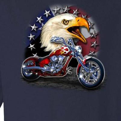 USA Chopper Bald Eagle Muscle Toddler Long Sleeve Shirt