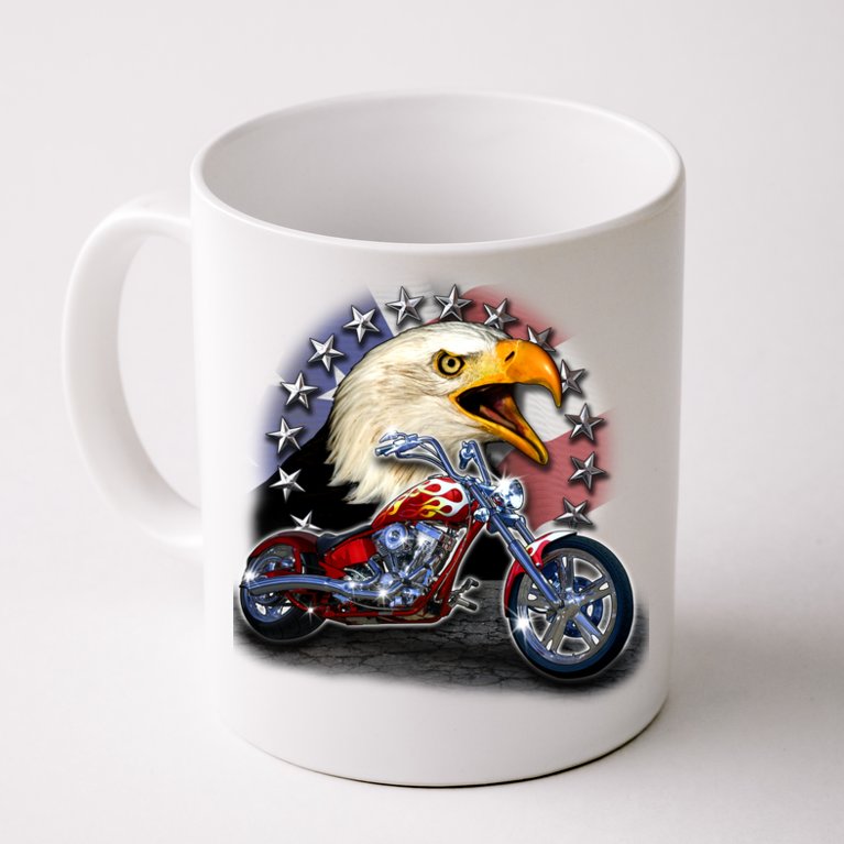 USA Chopper Bald Eagle Muscle Coffee Mug