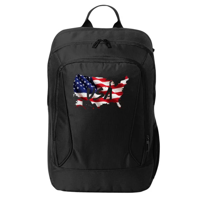 USA Country Flag City Backpack