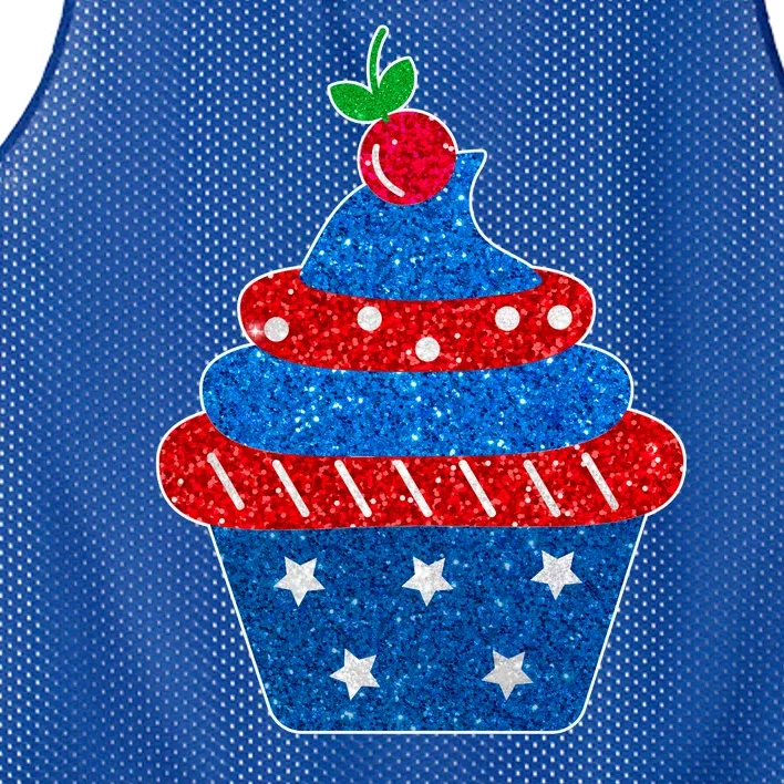 USA Cupcake Cherry On Top Mesh Reversible Basketball Jersey Tank