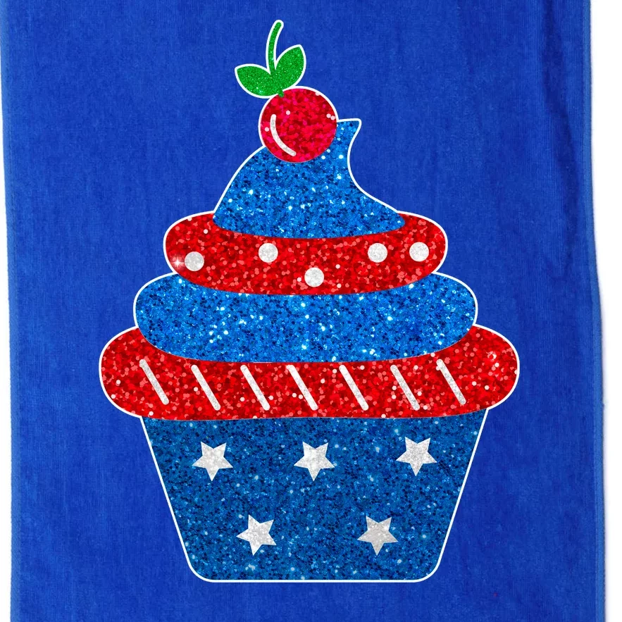 USA Cupcake Cherry On Top Platinum Collection Golf Towel