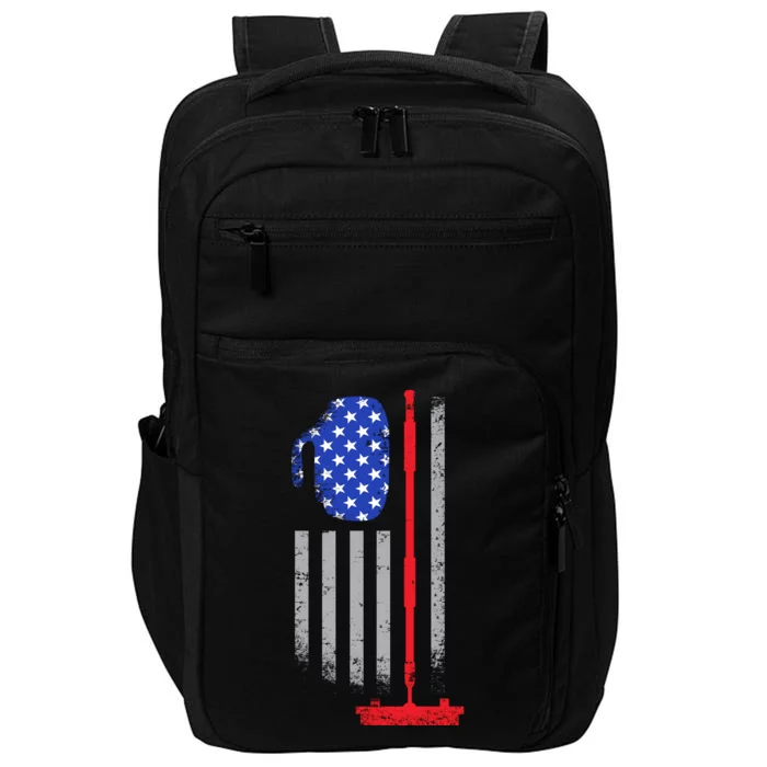 USA Curling Flag Impact Tech Backpack