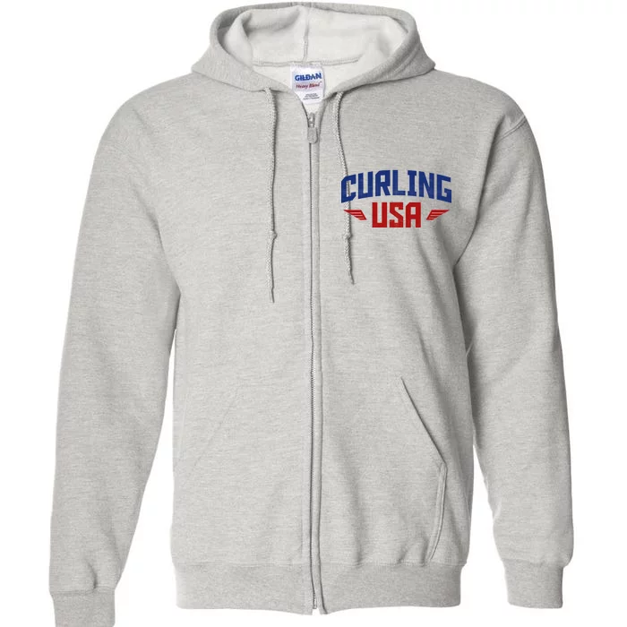 USA Curling Team Full Zip Hoodie