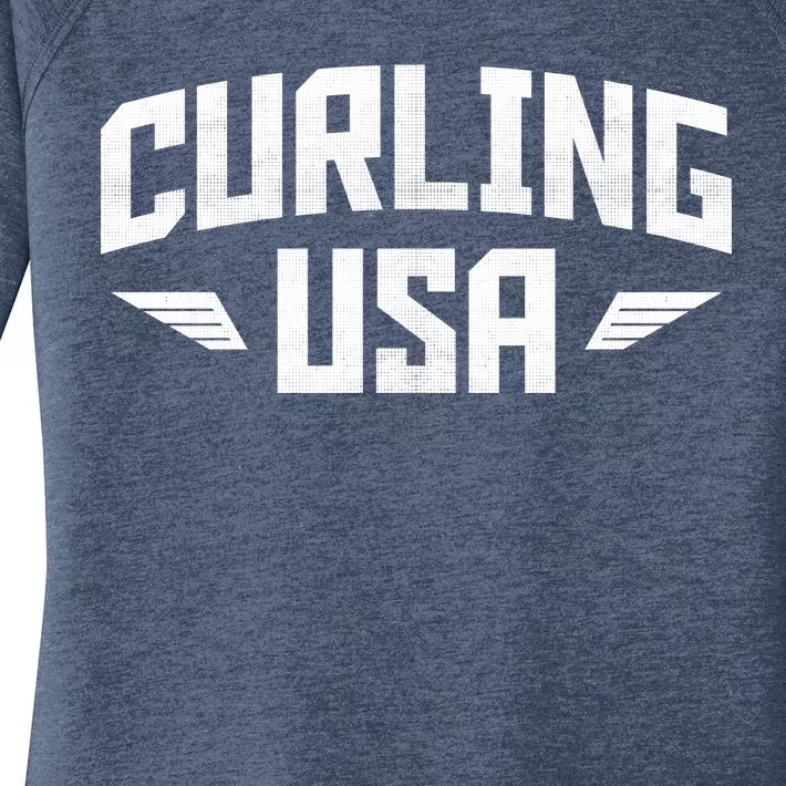 USA Curling Team Women's Perfect Tri Tunic Long Sleeve Shirt