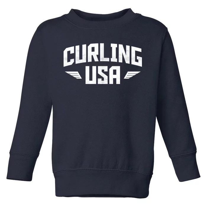 USA Curling Team Toddler Sweatshirt