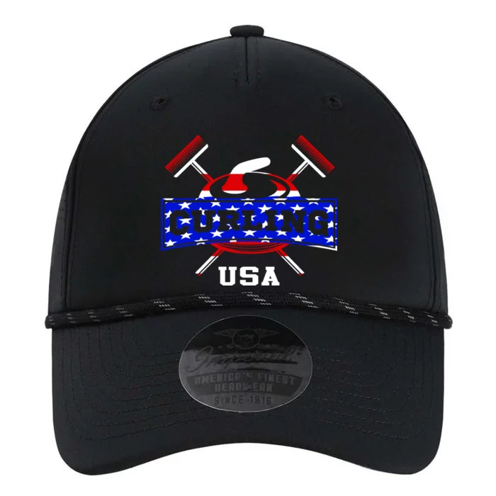 USA Curling Team Champs Winter Sports Games Performance The Dyno Cap